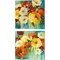 Flower Power by Lanie Loreth 14" x 14" Canvas Wall Art (Set of 2)